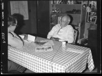 Being interviewed by Coyt Hackett