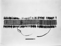 Pomo flicker quill headband. Mendocino Co., CA. Smithsonian Institute, Cat. #203,583, Neg. #75-8938.