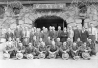 Fire School organization in front of the Museum