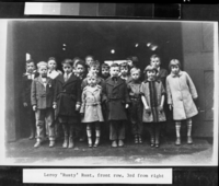 Leroy "Rusty" Rust, front row 3rd from right. Copied from the Wegner photo album.