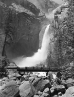 Lower Yosemite Fall - lower trail bridge.