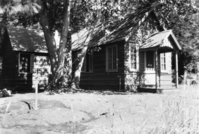Copy Neg: Michael Dixon, 1986. #52 H-109, looking West. Residence for employees, know as the Housekeeping Cabin - Camp 17. Located on the "Ahwahnee Meadow Row." employees - quarters Camp 17 (Y.N.P. Co.). Original in Research Library Rarebook Room in general park inventory binders.