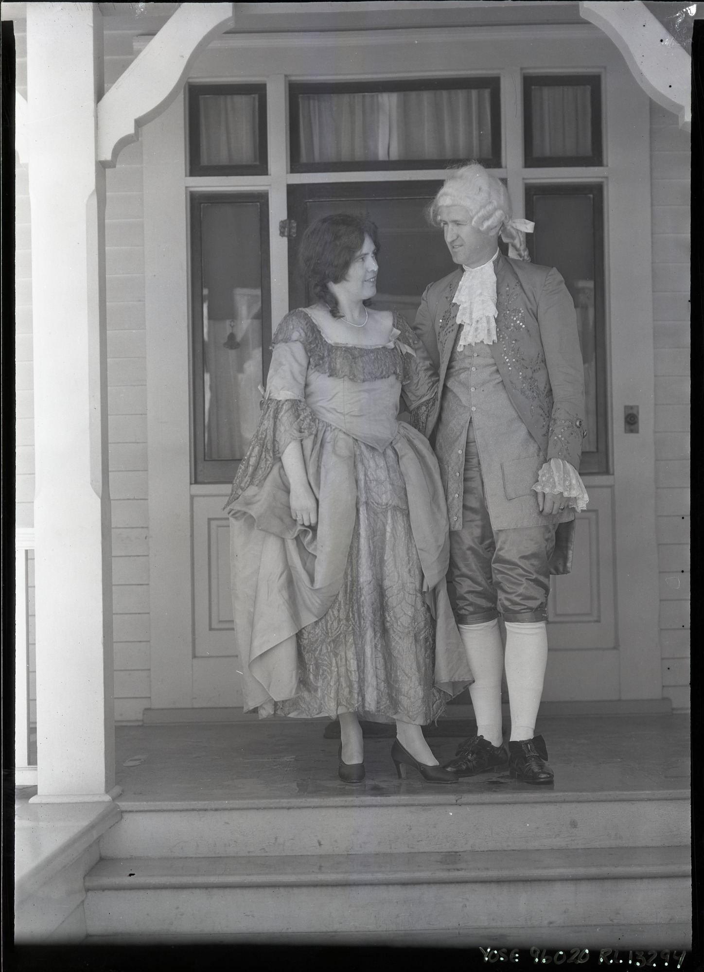 Mr. & Mrs. Horace Albright in costume for Bracebridge dinner.