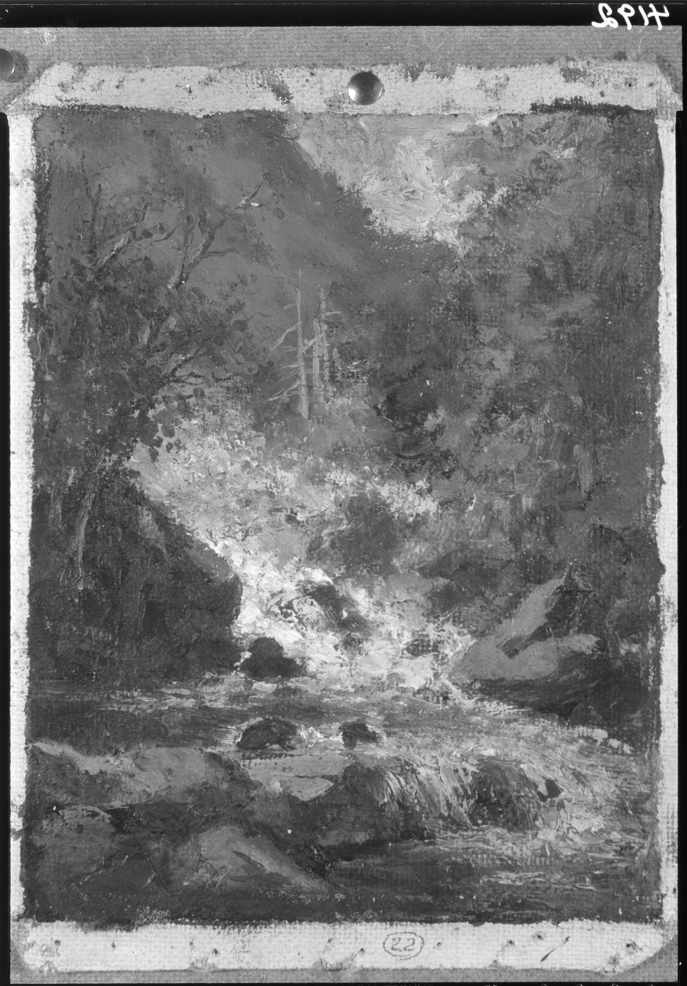 Happy Isles. Oil painting.