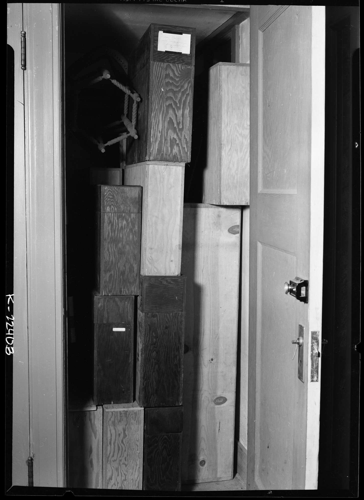 Interiors showing condition of Museum Cases.