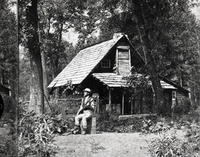 Detail of RL-16,460. Caption: "Ill. - Hutching's Winter Quarters." copied by Michael Dixon, copied July 1985