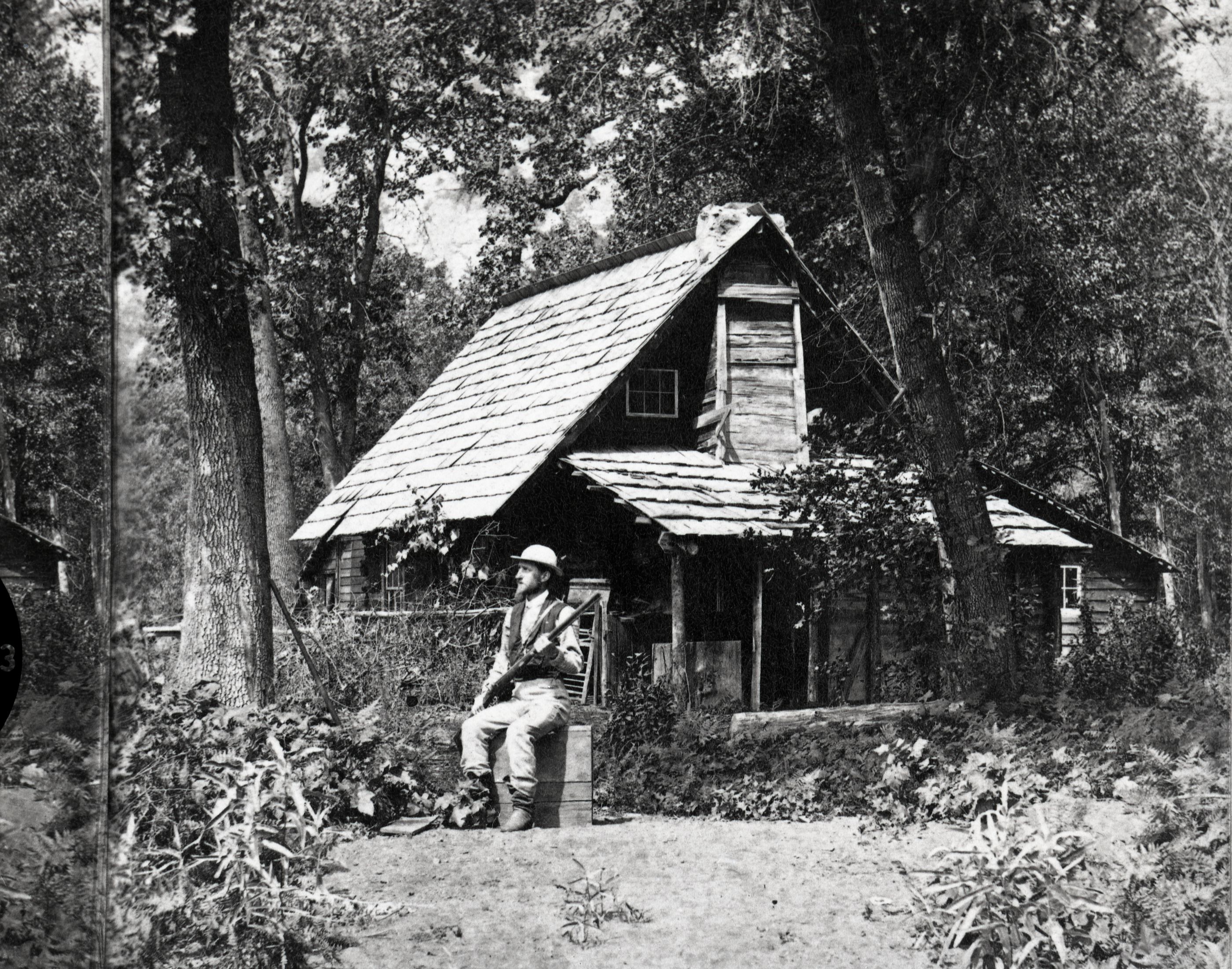 Detail of RL-16,460. Caption: "Ill. - Hutching's Winter Quarters." copied by Michael Dixon, copied July 1985