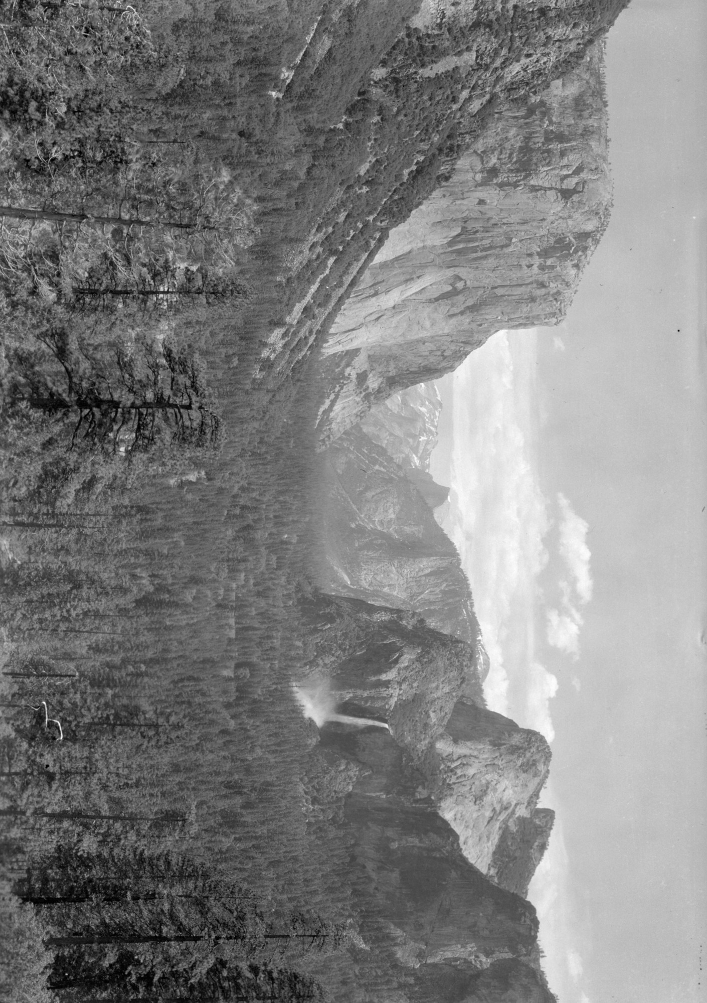 View from east portal of Wawona Rd Tunnel (includes photo used in exhibit of tunnel).