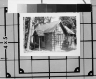 House on the Ahwahnee Meadow. H-109. See also: Y.N.P. Co. binders - 1923. Donated by Audrey Harris.
