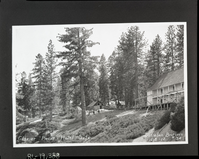 Glacier Point Hotel site. Copied from Gutleben brothers photo album (YOSE 14339).