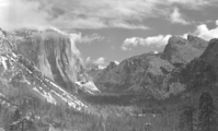 Yosemite Valley from Wawona Road Tunnel.