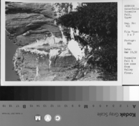 Yosemite Fall & ice cone from Valley floor.