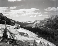 View of Tenaya Lake from Ledge trail to Cathedral Lakes.