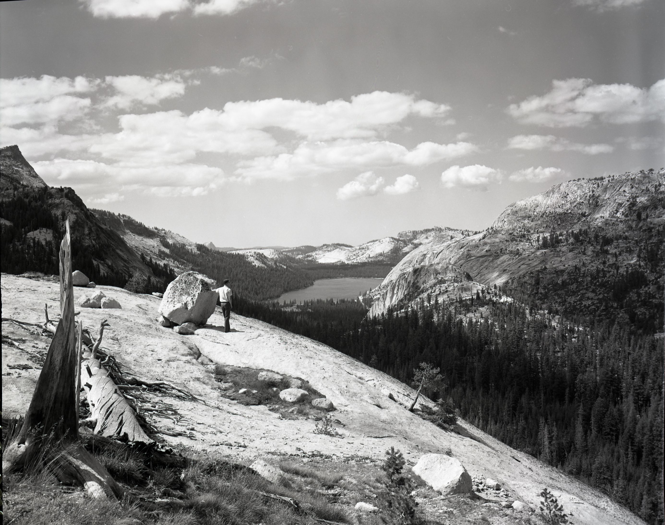 View of Tenaya Lake from Ledge trail to Cathedral Lakes.