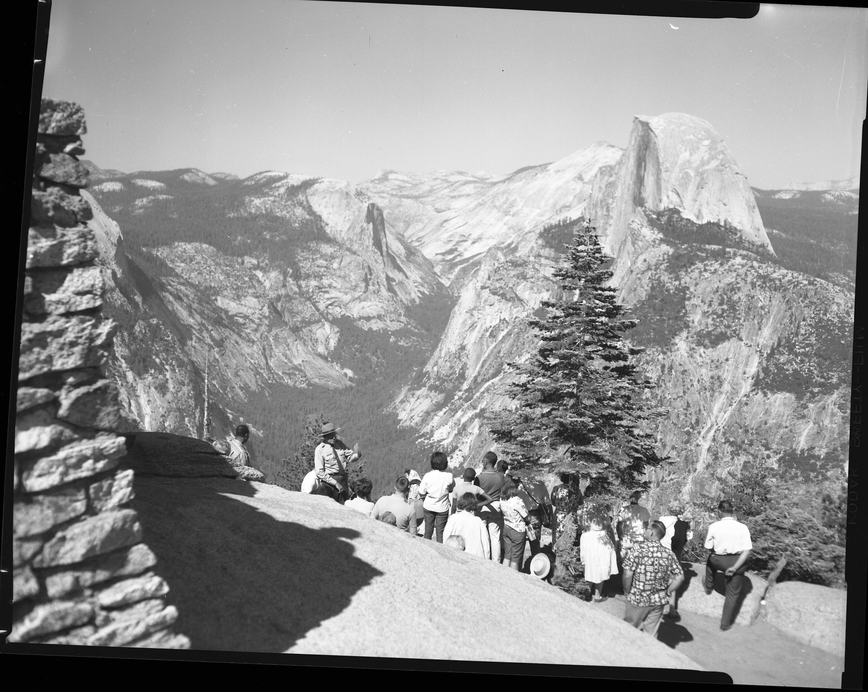Glacier Point overlook and ranger naturalist Howard Knight