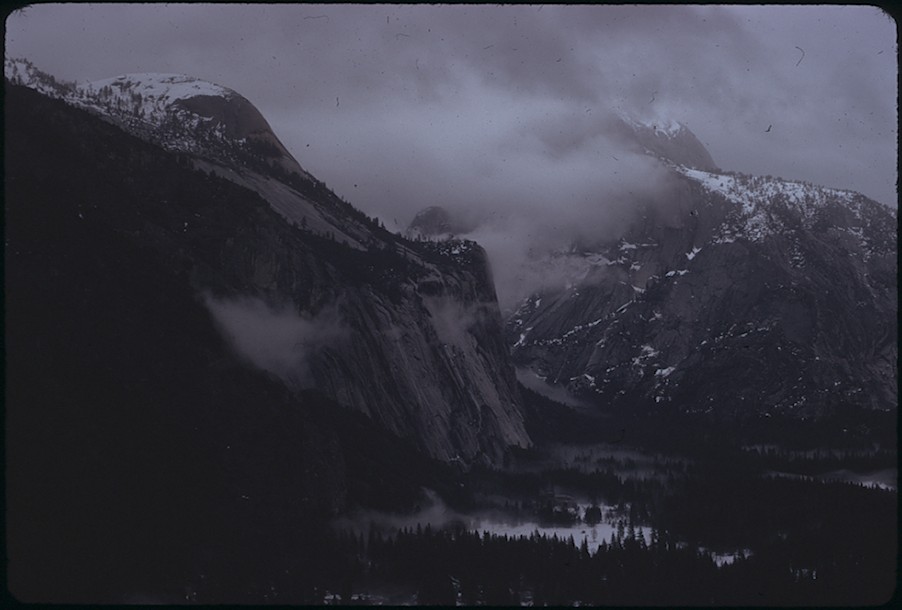 North Dome and Half Dome from Columbia Point