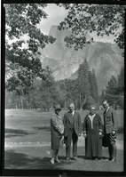 Gov. Young, Mr. and Mrs. Horace Albright and Albright's mother.