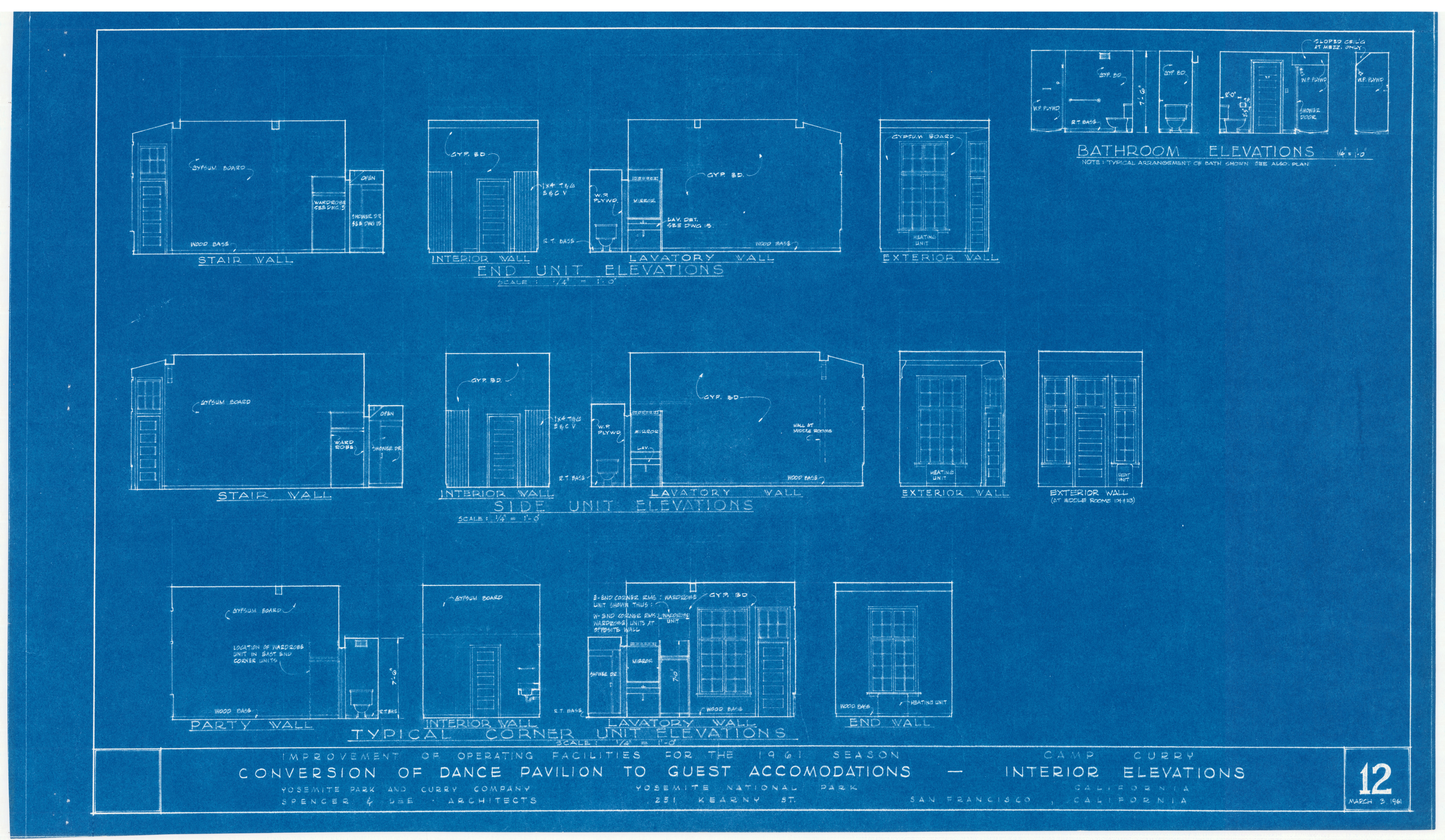 Improvement of Operating Facilities for the 1961 Season - Camp Curry