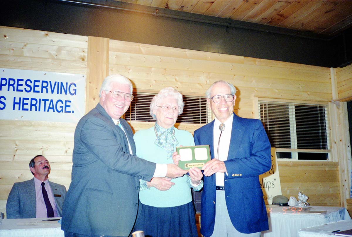 Color Photos of awards ceremony.