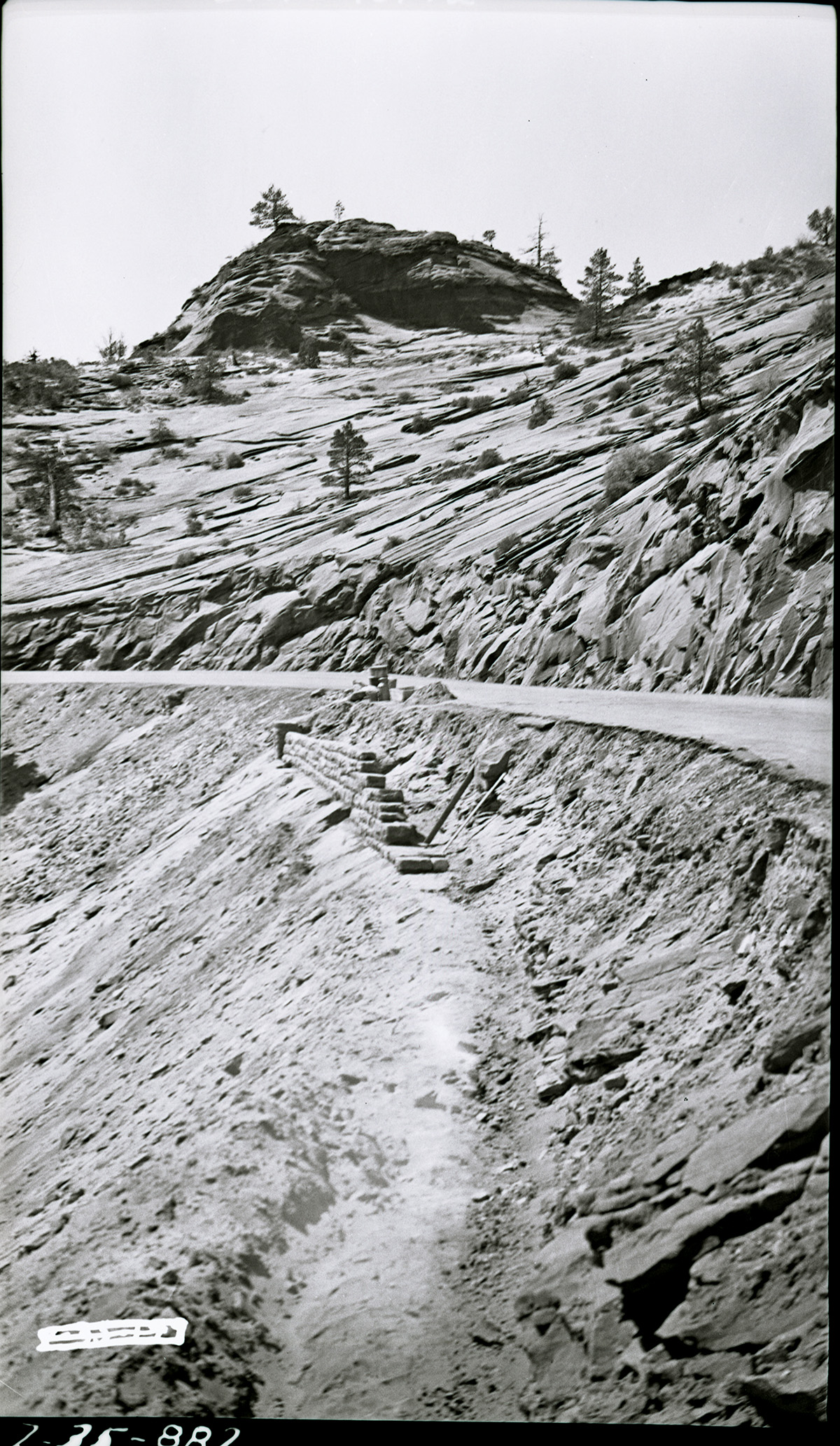 Guard Rail Construction.