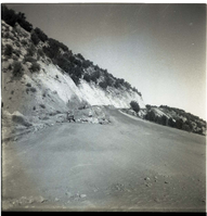 BW photos of rock slides in Kolob Canyons - 2x2.