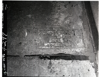 Plaque on floor of Zion-Mt. Carmel tunnel.