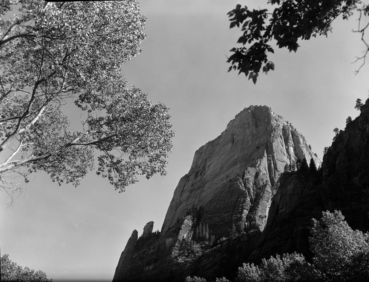 Great White Throne from Weeping Rock junction.