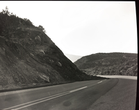 Erosion along Taylor Creek road caused by heavy winter snow and spring thaw. [Kolob Canyon]