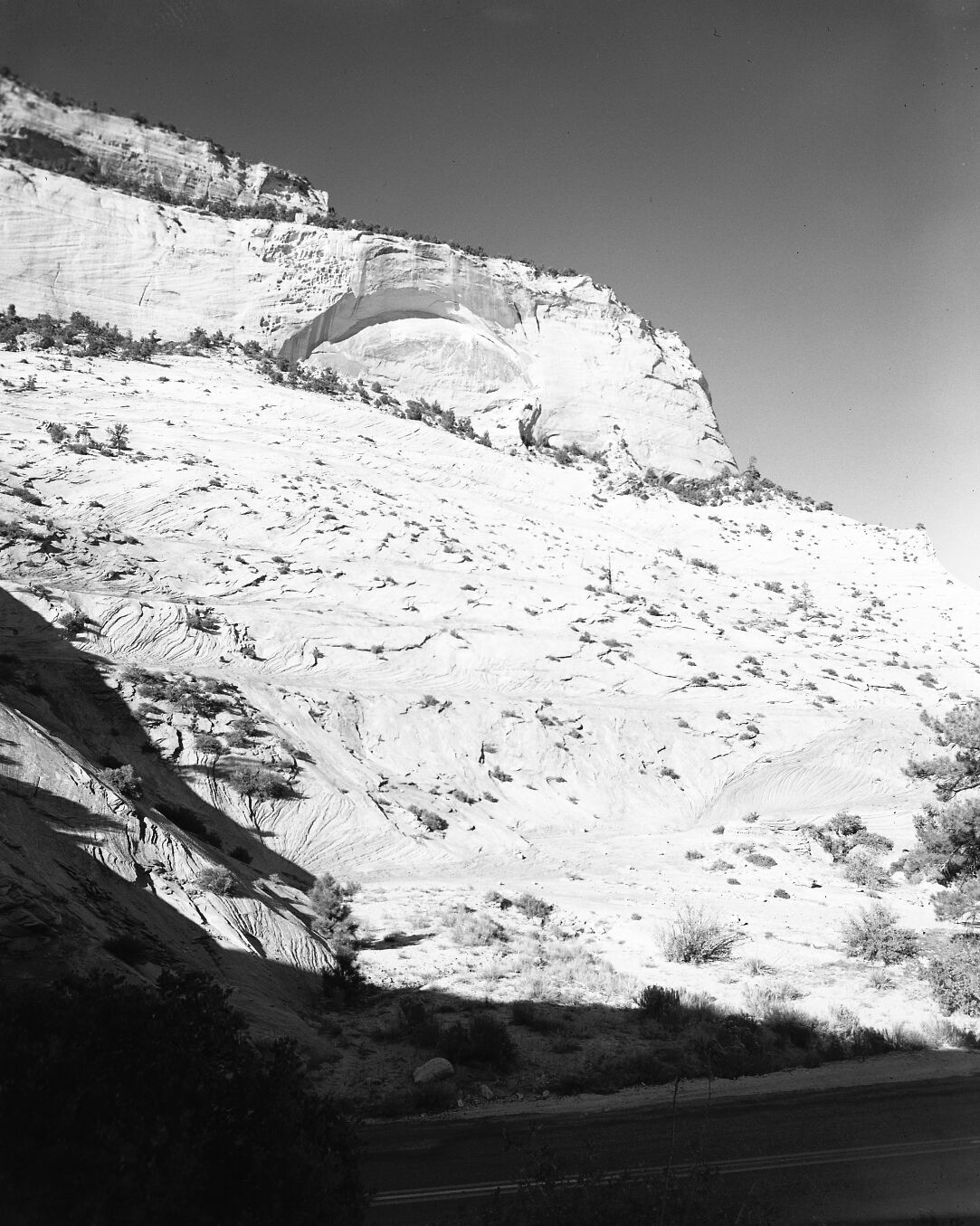 The White Arch and White Cliffs near the East Entrance.