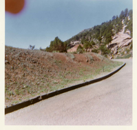 Color photo of the completion of the Kolob Canyon Road hydroseeding experiment.
