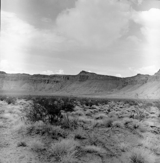 The desert surrounding the Warner Valley Power Plant site in Hurricane Cliffs.