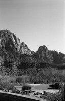 BW Photos of general interior views of Zion Canyon - 35mm.