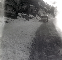 Construction vehicle during road work.