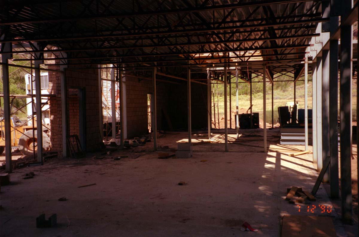 Construction of headquarters addition.