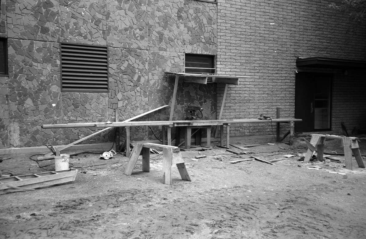 Construction of headquarters addition.