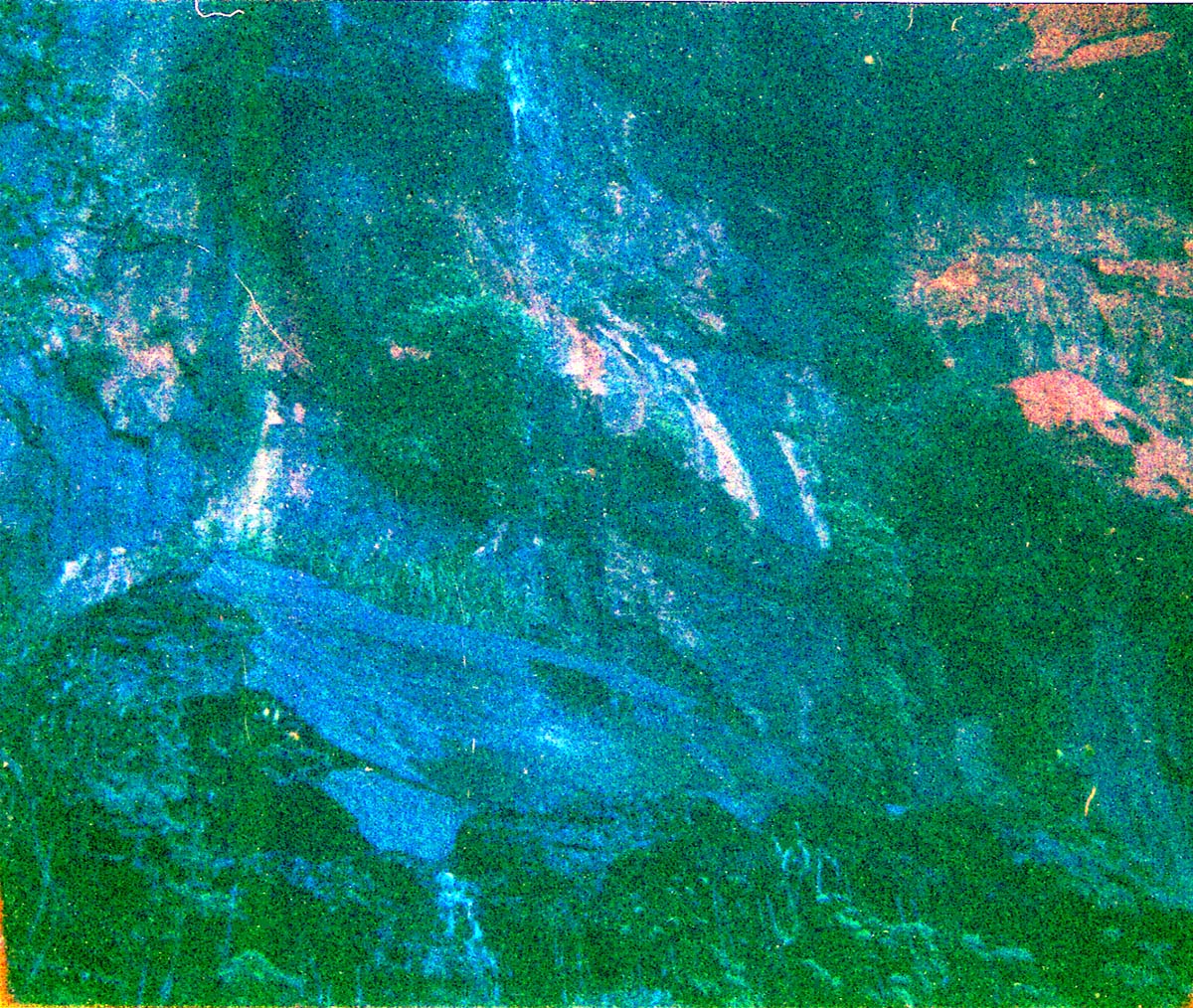 Scaffolding construction and use at the Temple of Sinawava during a spring project.