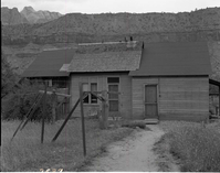 Marie Crawford property east of Virgin River, south of park entrance, appraisal of property pending government purchase.