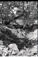 BW Photos of the damage from the Oak Creek flash flood of 1989.