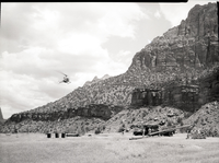 Watchman sewer line crossing arroyo.