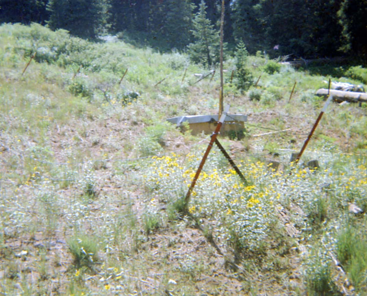 Color photos of aspects of the Cedar Breaks water system.