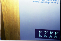 Color Photos of the old visitor center exhibits.