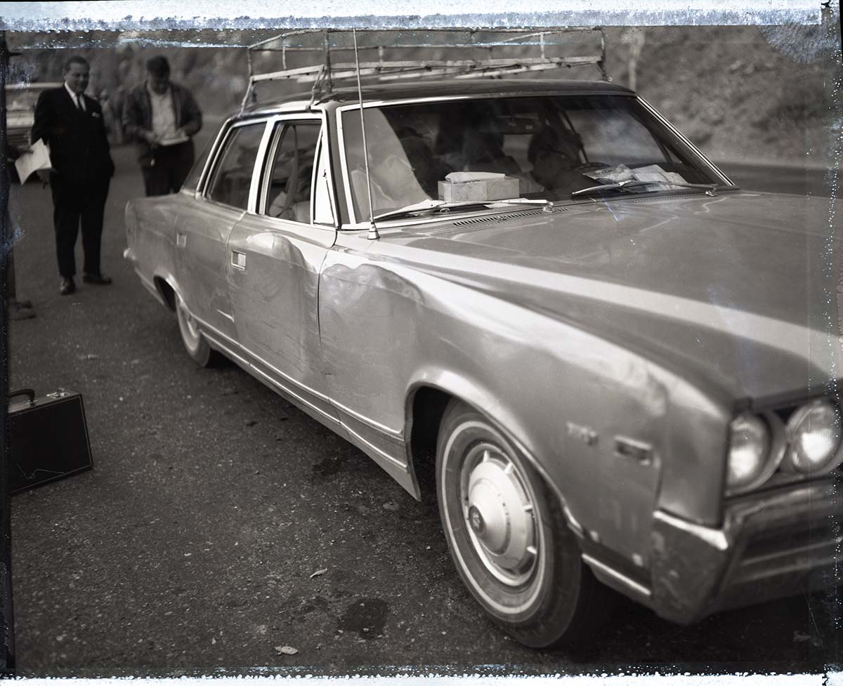 Accident between park pickup and visitor in Zion-Mt. Carmel Highway tunnel.