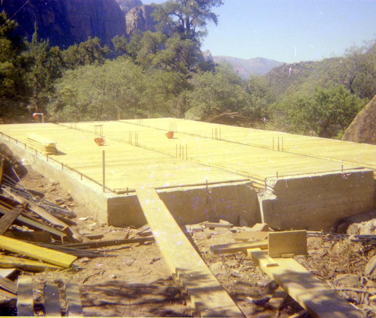 The construction of the Wiley Spring water vault.