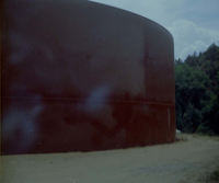 Repainting the exterior of the million gallon water tank at Birch Creek.