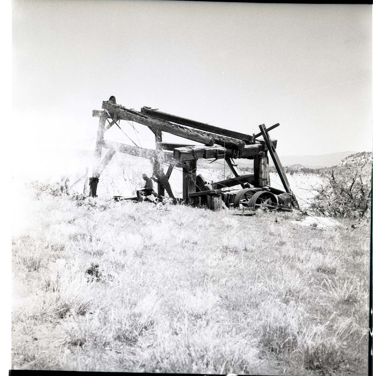 Cable Mountain headworks and remains of cable device.