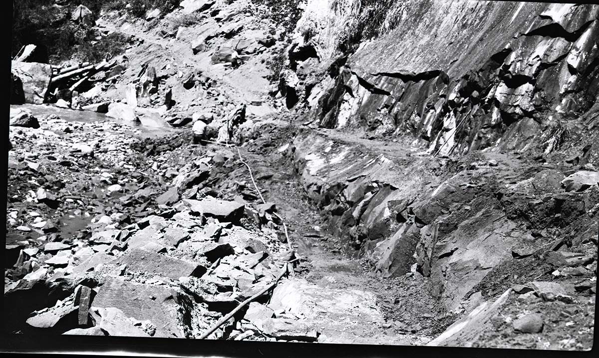 Narrows Trail construction.