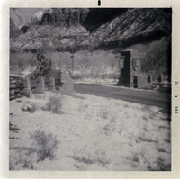 Fence construction at the South Entrance.