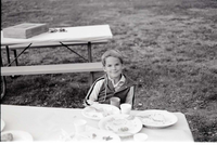 BW Photos of the Crocker/ Nicholson retirement barbeque.