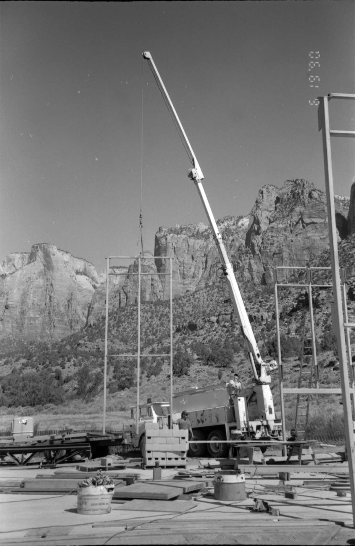 Construction of headquarters addition.