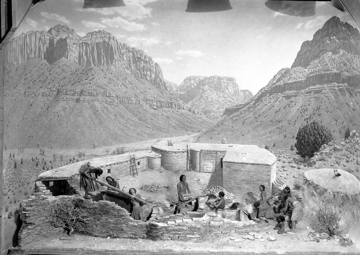 Zion Museum's Indian Pueblo diorama exhibit.